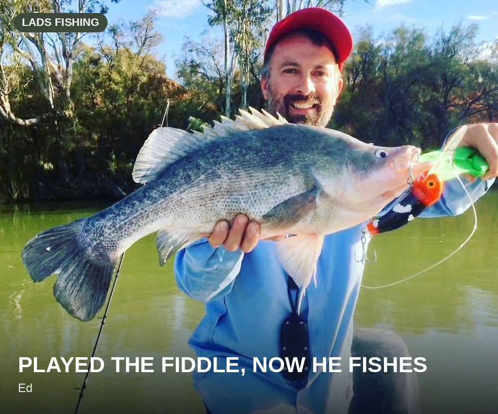 Played the fiddle, now he fishes — caught on the Ed Boofhead