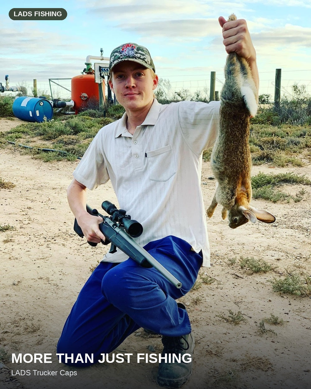 More than just fishing - LADS Trucker Cap out in the field