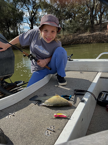 Angler in boat