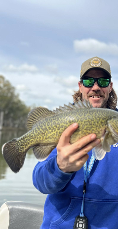 Angler with fish