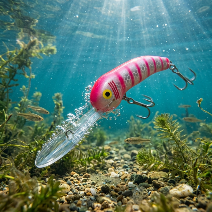 Lure in action
