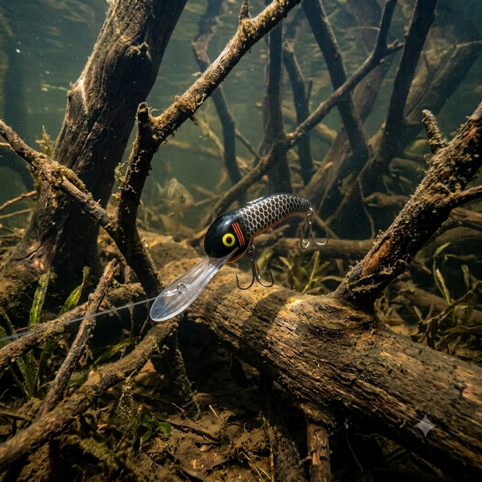 Lure in action