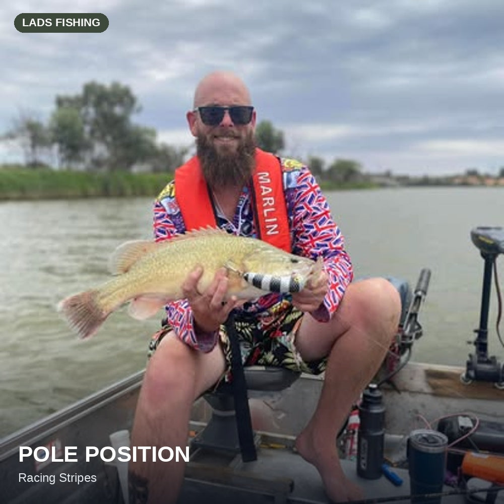 Pole position — caught on the Racing Stripes Boofhead