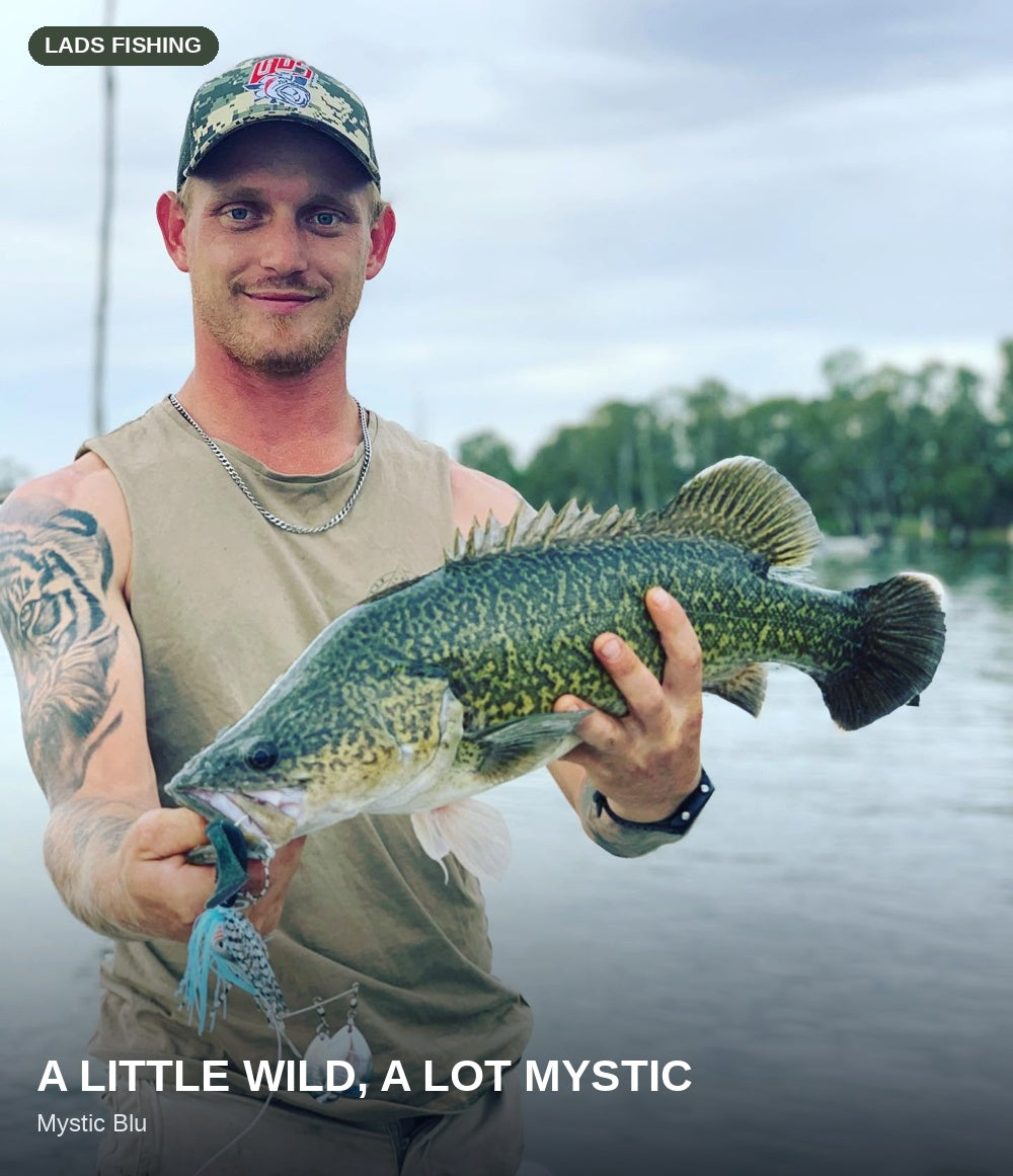 Side'b'Side Spinnerbait Mystic Blu — A Little Wild, A Lot Mystic