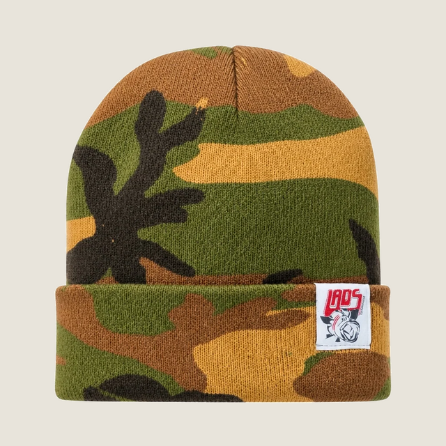 LADS Camo Beanie - front view